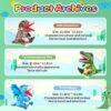 3 juguetes de peluche de dinosaurios, títeres de mano de dinosaurio, juguetes de peluche interactivos para niños y niñas de 4, 5, 6, 7, 8 años