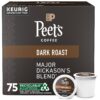 Peet's Coffee - Capsulas de café de mezcla Major Dickason, tostado oscuro, para cafetera Keurig