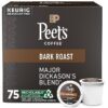 Peet's Coffee - Capsulas de café de mezcla Major Dickason, tostado oscuro, para cafetera Keurig
