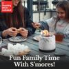 Kit para hacer fogatas de mesa – Hormigón para exteriores e interiores, fogata de mesa, pequeña chimenea portátil para interiores