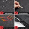 KEMIMOTO UTV - Panel trasero / medio con ventana abierta compatible con Pioneer 700/700-4 2014-2025 reemplazo 0SR95-HL3-211A, panel trasero de tela para techo suave/duro