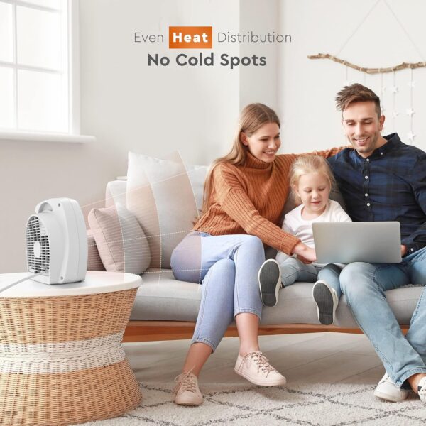 Comfort Zone Calentador de espacio interior con termostato ajustable, forzado por ventilador, eléctrico, protección contra sobrecalentamiento, interruptor de seguridad de vuelco, eficiencia
