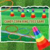 Leitee Juego de 6 juegos de lanzamiento de anillos de maíz de caramelo, conos de plástico, juego de lanzamiento de anillo, mini juego de lanzamiento de conos de tráfico para entrenamiento deportivo,