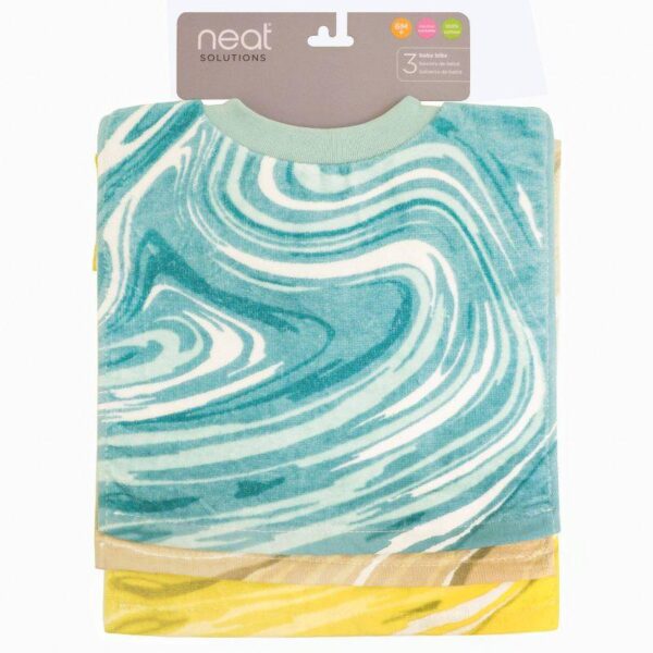 b9f3cff9-8ad6-462d-a827-70cee23ef784.jpg Neat Solutions Printed Pullover Toddler Bib Set - Neutral Marble - 3pk