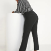 Pantalones Pixie Pierna Recta Cintura Alta Azul Marino Antiguo Talla 2R - Negros - Nuevos sin Etiquetas-
