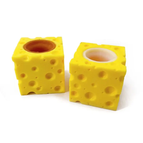S19a3fa444bfb475cbe1aeb88d34d28bad.webp Stress-relieving Pet Cheese Mouse Cheese Pinch Fun Stress Ball Vent Squirrel Cup Prank Toy Fidget Toys